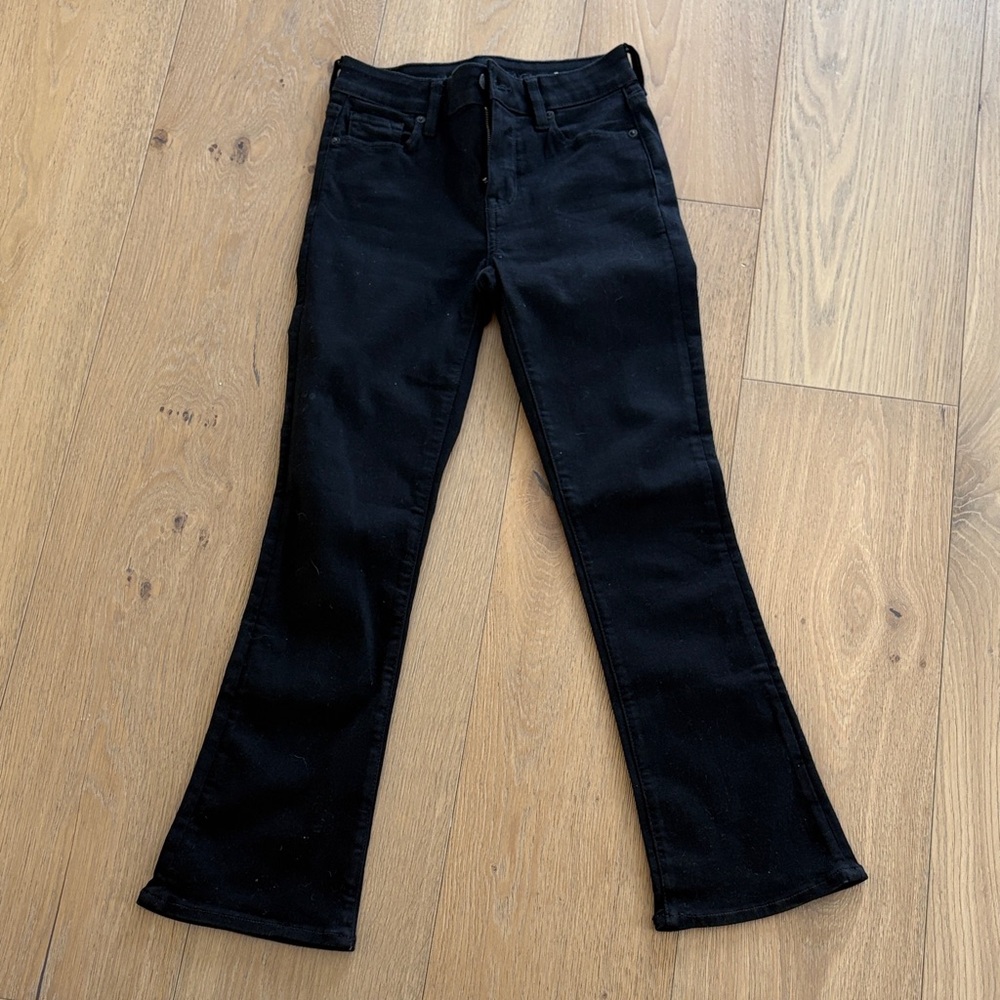 American Eagle Outfitters high rise skinny kick Flare Jeans inseam xshort
